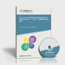 2022-2027年中國電子技術開發推廣行業投資分析與技術推廣前景展望